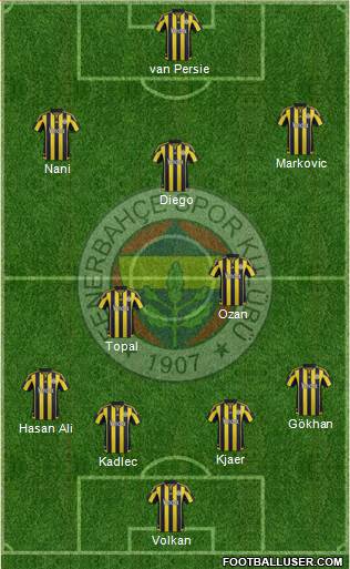 Fenerbahçe SK Formation 2016
