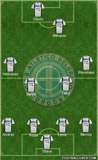 Belgrano de Córdoba Formation 2016