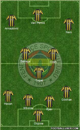 Fenerbahçe SK Formation 2016