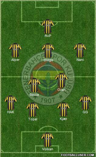 Fenerbahçe SK Formation 2016