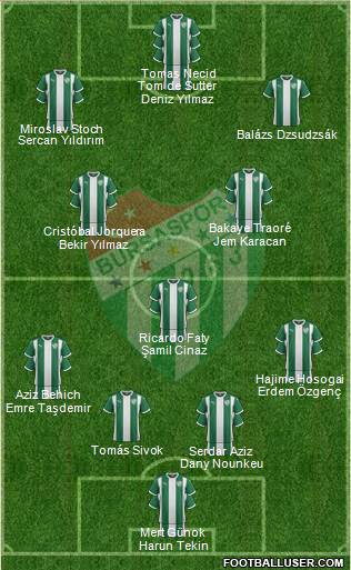 Bursaspor Formation 2016