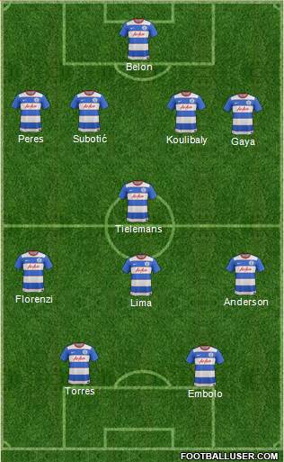 Queens Park Rangers Formation 2016