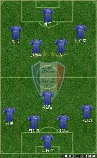 Suwon Samsung Blue Wings Formation 2016