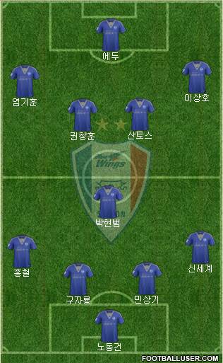 Suwon Samsung Blue Wings Formation 2016