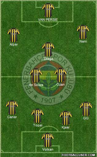Fenerbahçe SK Formation 2016