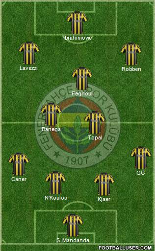 Fenerbahçe SK Formation 2016