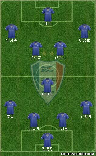 Suwon Samsung Blue Wings Formation 2016