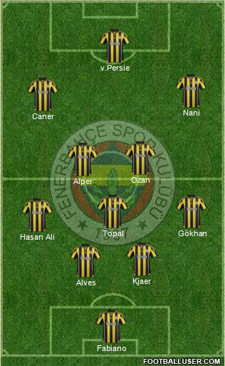 Fenerbahçe SK Formation 2016