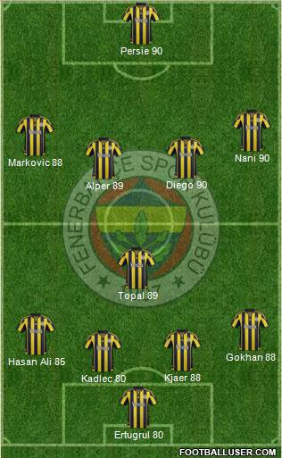Fenerbahçe SK Formation 2016