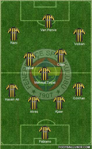 Fenerbahçe SK Formation 2016