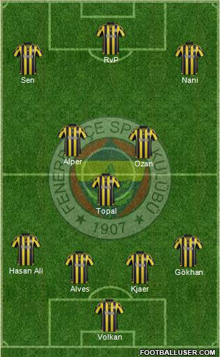 Fenerbahçe SK Formation 2016