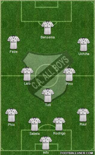 All Boys Formation 2016