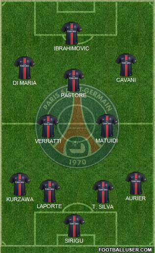 Paris Saint-Germain Formation 2016