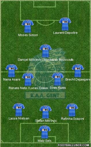 KAA Gent Formation 2016