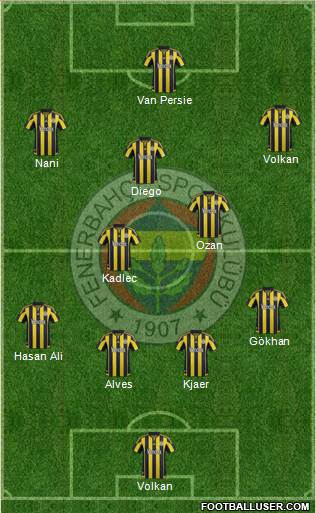 Fenerbahçe SK Formation 2016