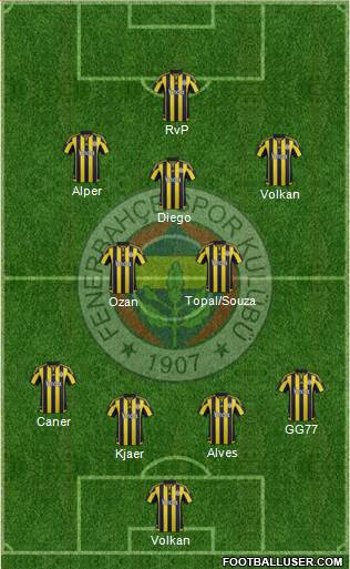 Fenerbahçe SK Formation 2016