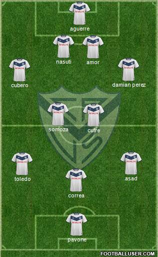 Vélez Sarsfield Formation 2016