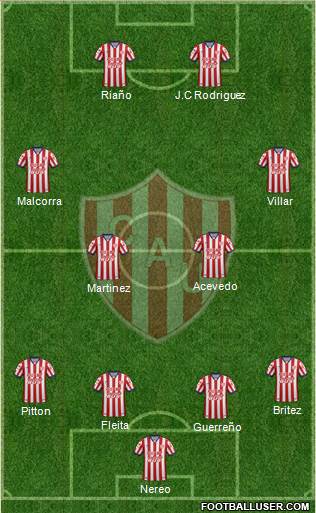 Unión de Santa Fe Formation 2016