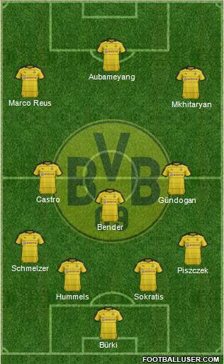 Borussia Dortmund Formation 2016