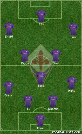 Fiorentina Formation 2016