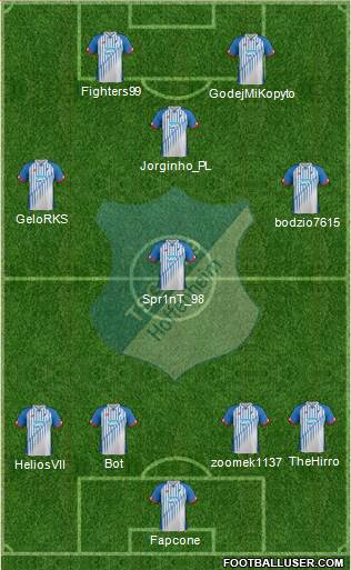 TSG 1899 Hoffenheim Formation 2016