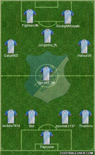 TSG 1899 Hoffenheim Formation 2016