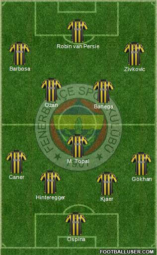 Fenerbahçe SK Formation 2016