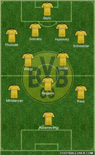 Borussia Dortmund Formation 2016
