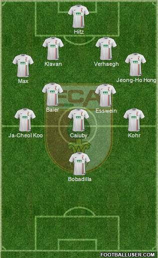 FC Augsburg Formation 2016
