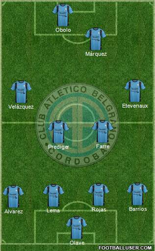 Belgrano de Córdoba Formation 2016