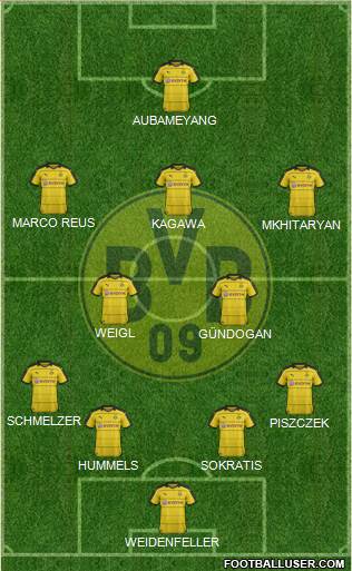 Borussia Dortmund Formation 2016