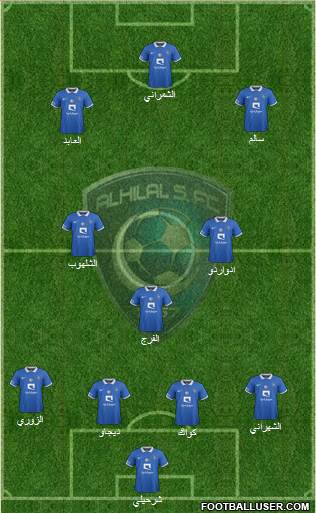 Al-Hilal (KSA) Formation 2016