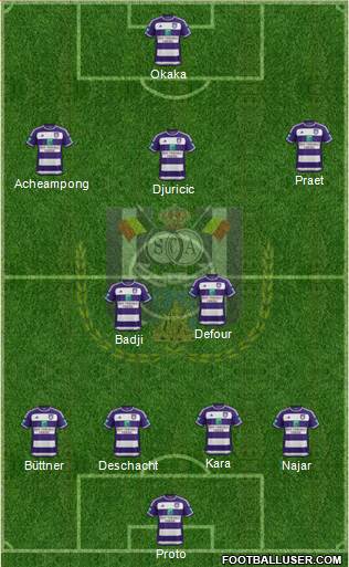 RSC Anderlecht Formation 2016