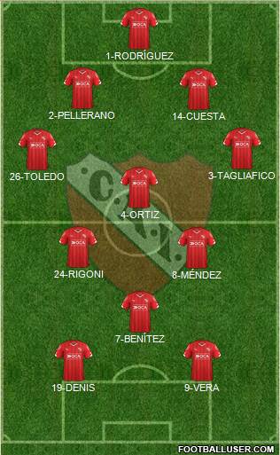 Independiente Formation 2016