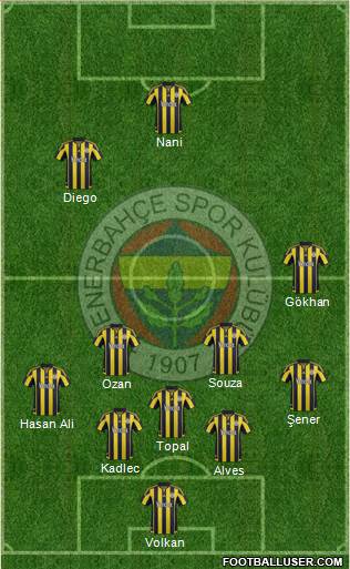 Fenerbahçe SK Formation 2016