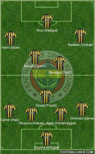 Fenerbahçe SK Formation 2016