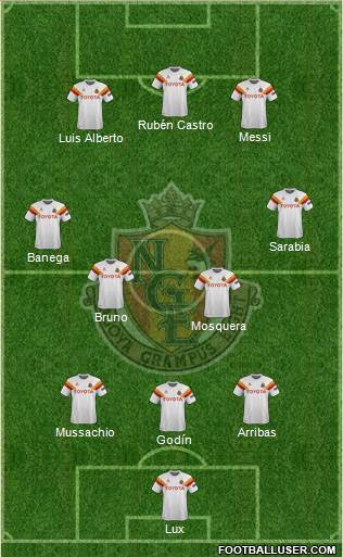 Nagoya Grampus Formation 2016