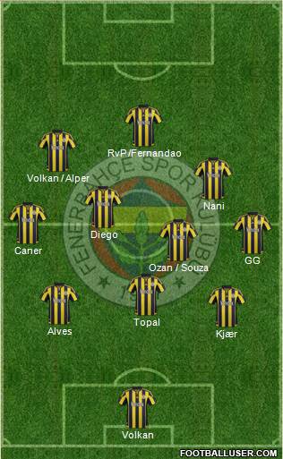 Fenerbahçe SK Formation 2016
