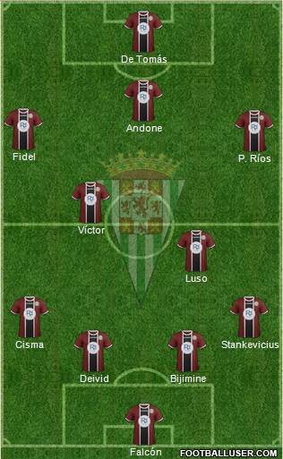 Córdoba C.F., S.A.D. Formation 2016