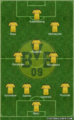 Borussia Dortmund Formation 2016
