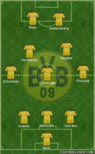 Borussia Dortmund Formation 2016
