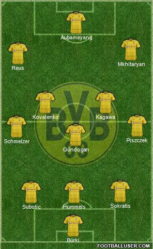 Borussia Dortmund Formation 2016