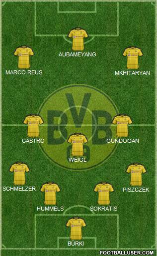 Borussia Dortmund Formation 2016