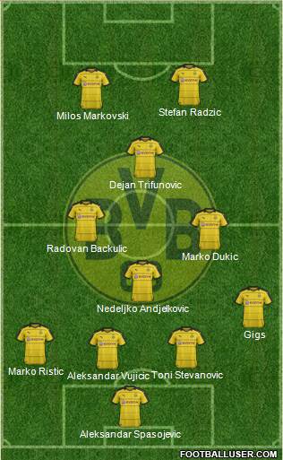 Borussia Dortmund Formation 2016