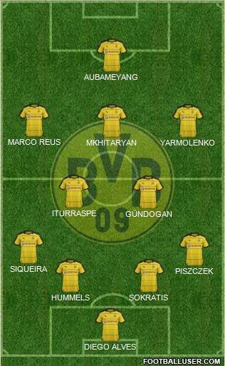 Borussia Dortmund Formation 2016