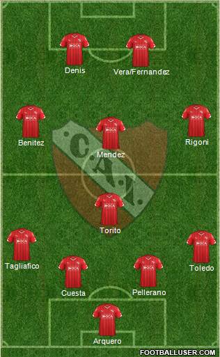 Independiente Formation 2016