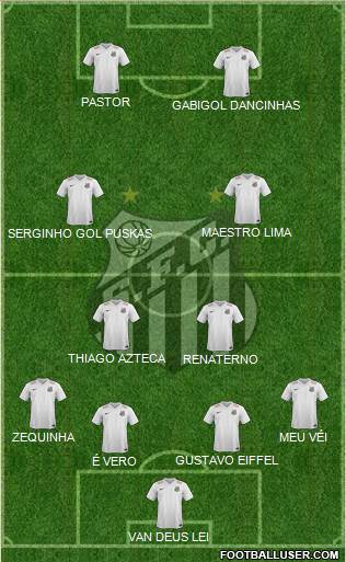 Santos FC Formation 2016