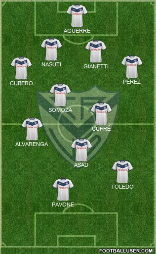 Vélez Sarsfield Formation 2016