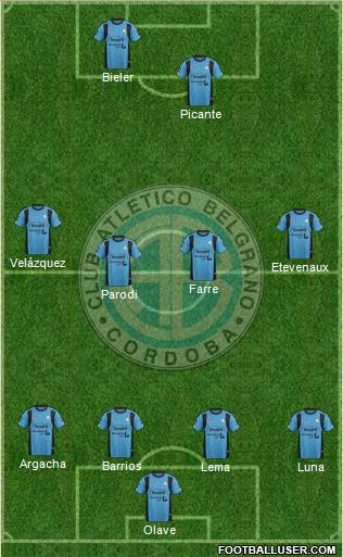 Belgrano de Córdoba Formation 2016