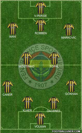 Fenerbahçe SK Formation 2016